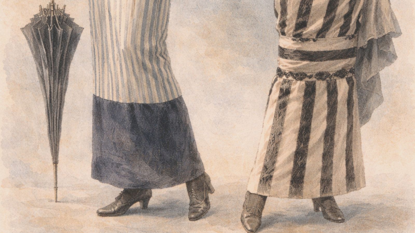 Der Humpelrock um 1910 – Die extremste Mode der Edwardian-Zeit