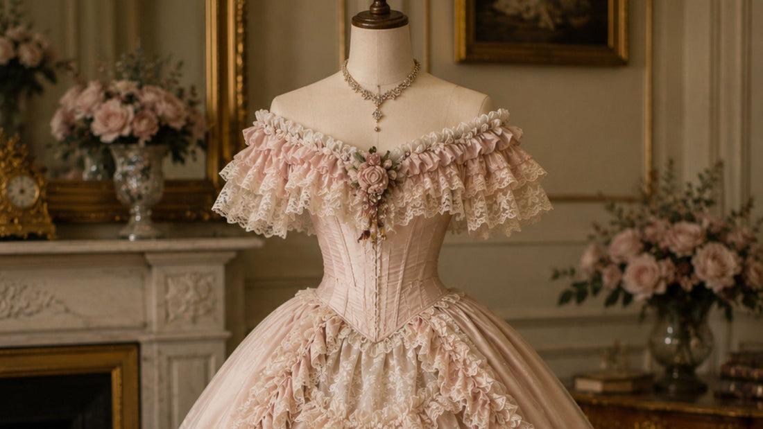 Viktorianische Mode der 1850er Jahre: Volants, Pagodenärmel und die Kunst der Fülle
