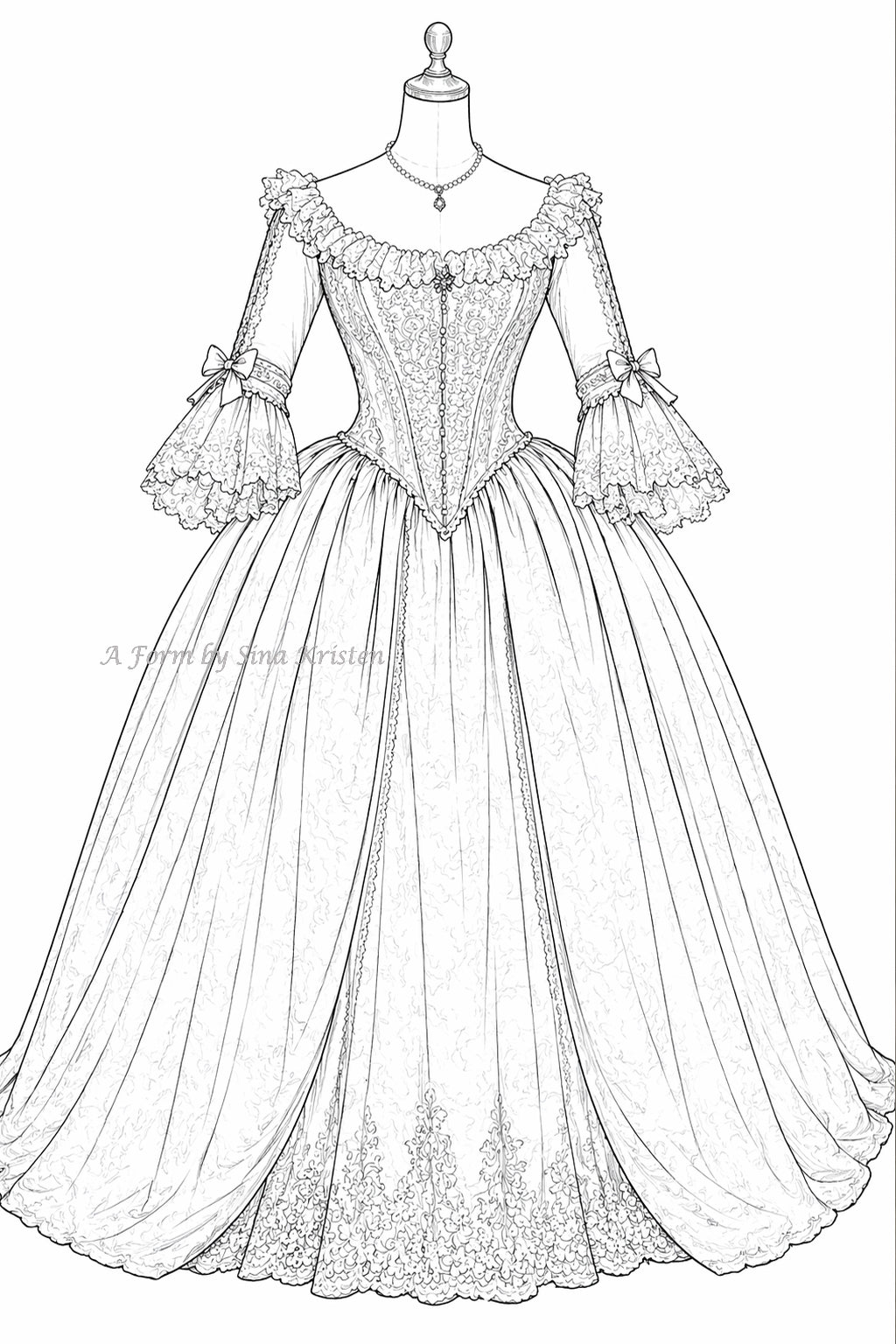 Die Geschichte hinter dem Kleid /Nr.1 Früher Barock, ca. 1635, Westeuropa