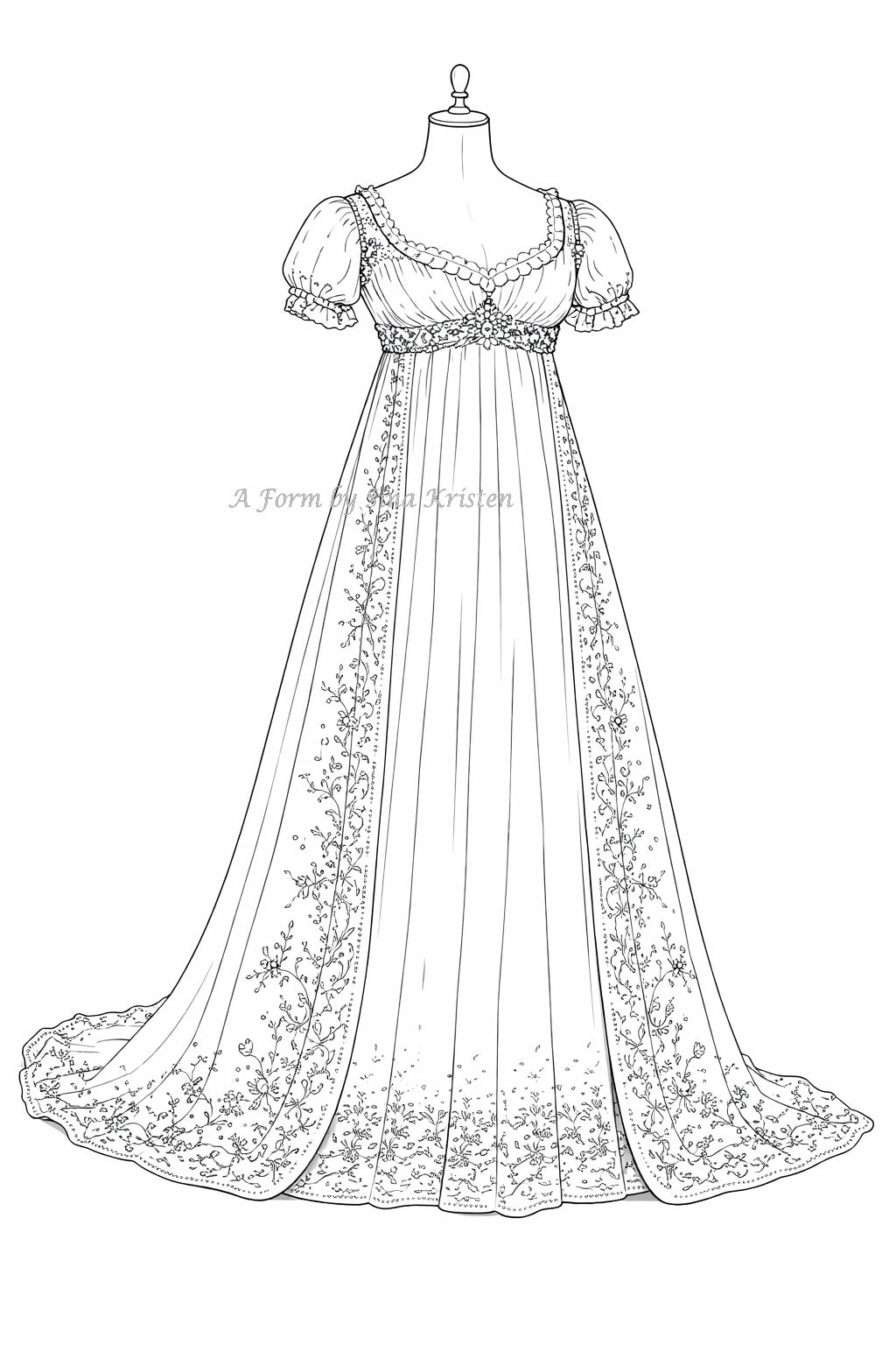 The story behind the dress / No. 7 Early Classicism / Early Empire style around 1800