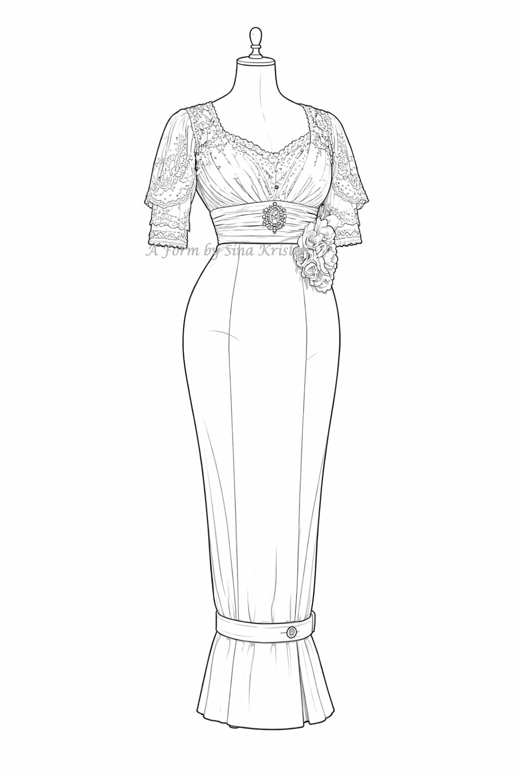 Die Geschichte hinter dem Kleid /Nr.8 Der Humpelrock,eine kurzlebige Modeerscheinung der Jahre ca. 1908–1914