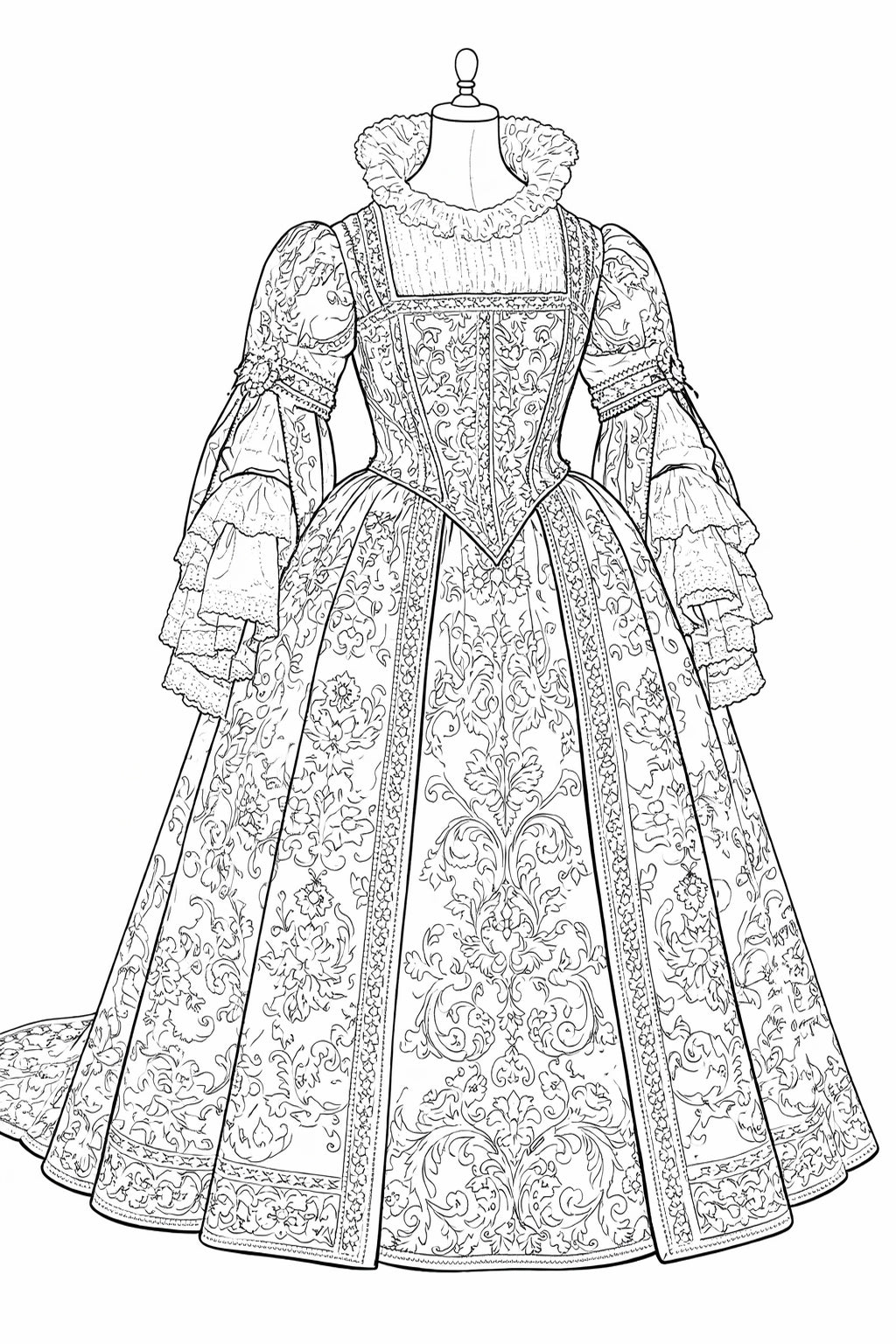 Die Geschichte hinter dem Kleid /Nr.9 Venezianisches Kleid, ca. 1560