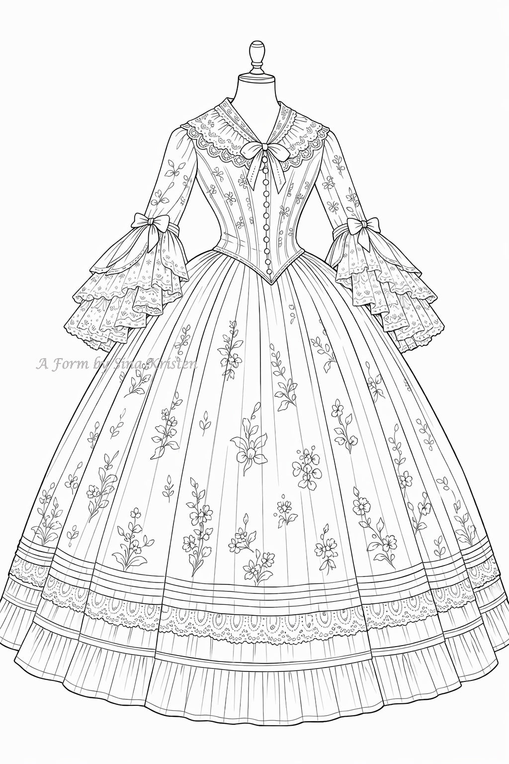 Die Geschichte hinter dem Kleid /Nr.10 England, um 1850 – Viktorianisches Tageskleid