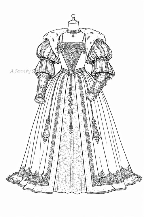 Die Geschichte hinter dem Kleid /Nr.11 Deutsche Renaissance, ca. 1550, Heiliges Römisches Reich