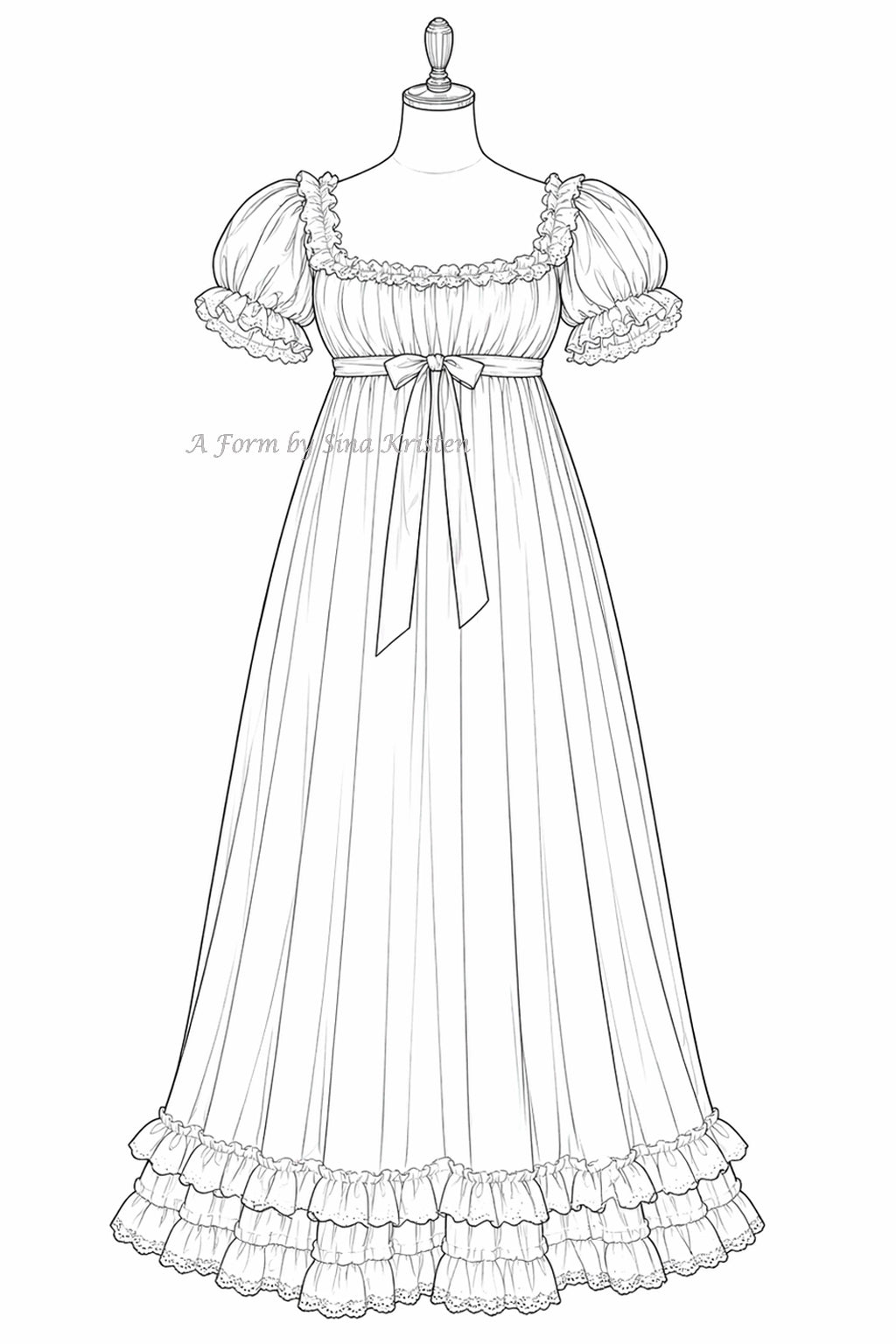 Die Geschichte hinter dem Kleid /Nr.11 Regency, ca. 1805–1810, England