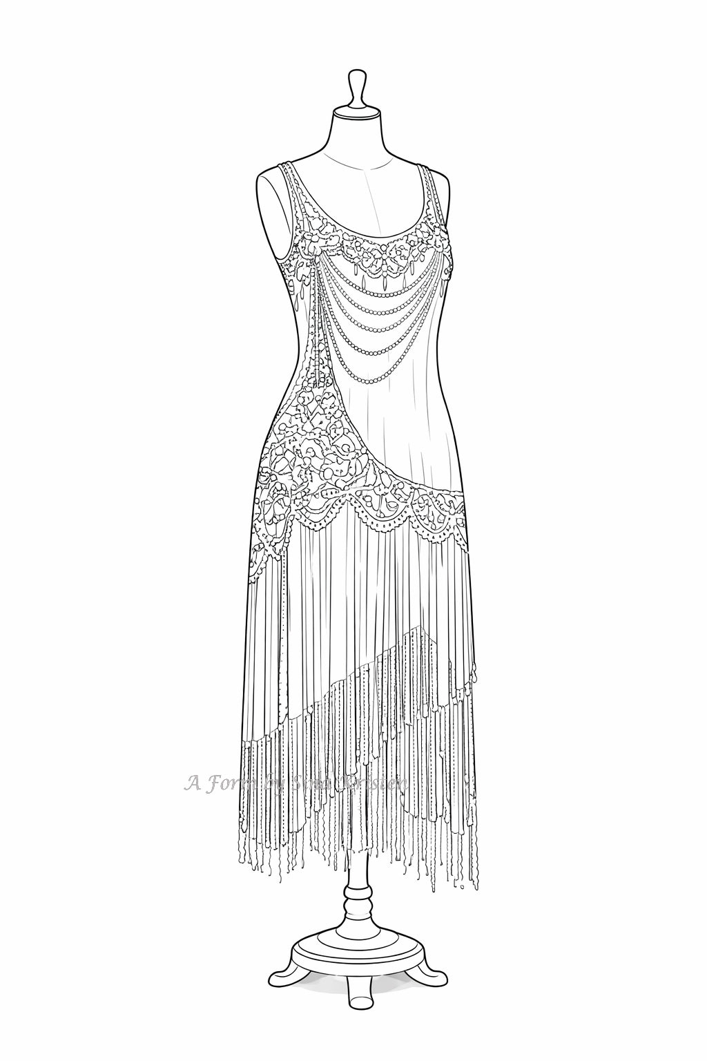Die Geschichte hinter dem Kleid /Nr.13 Abendkleid – Flapperstil   Deutschland und Europa, ca. 1925–1928