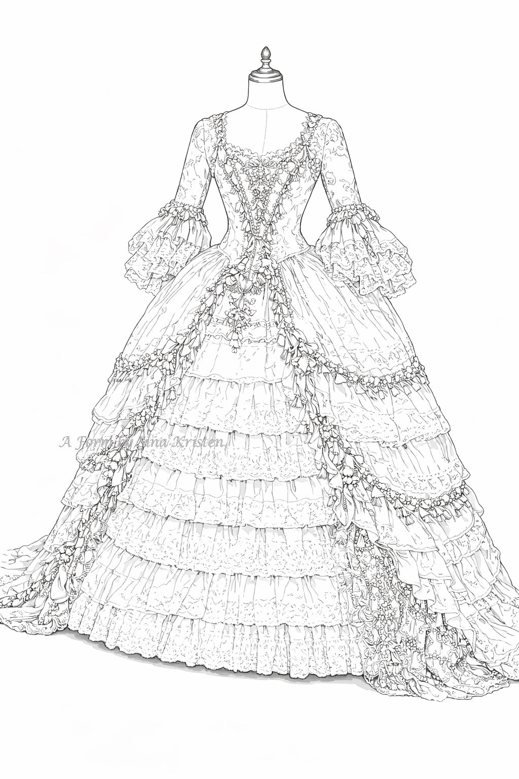 Die Geschichte hinter dem Kleid /Nr.14 Barockes Hofkleid ca. 1670–1700