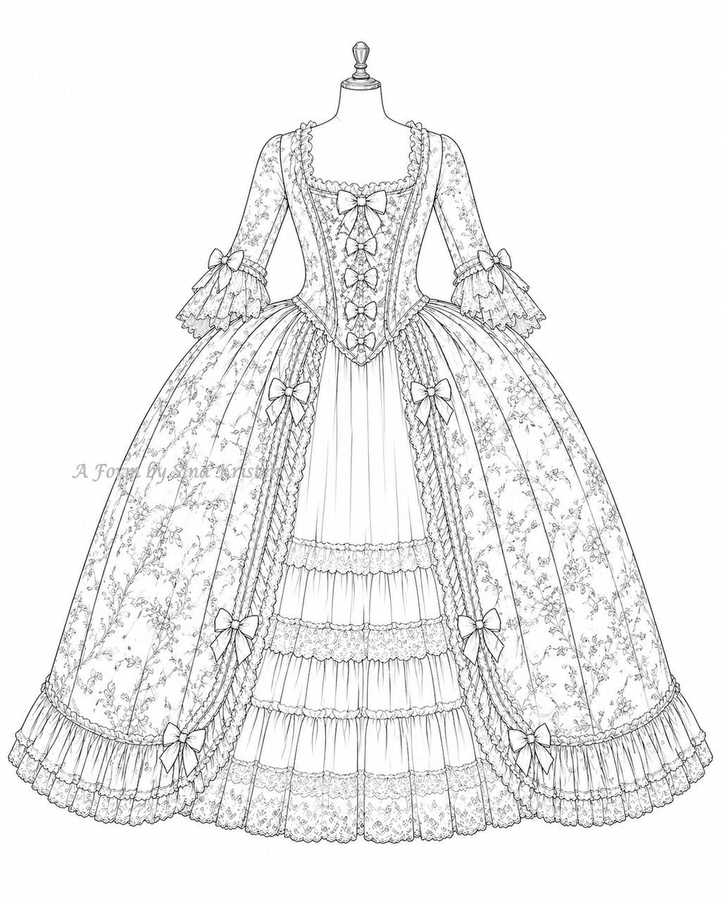 Die Geschichte hinter dem Kleid /Nr.15 Rococo