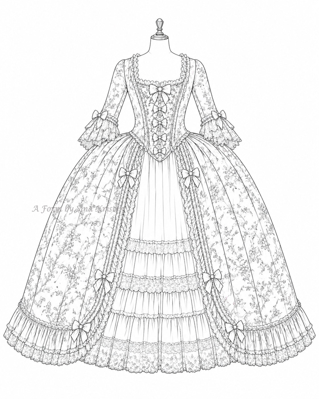 Die Geschichte hinter dem Kleid /Nr.15 Rococo