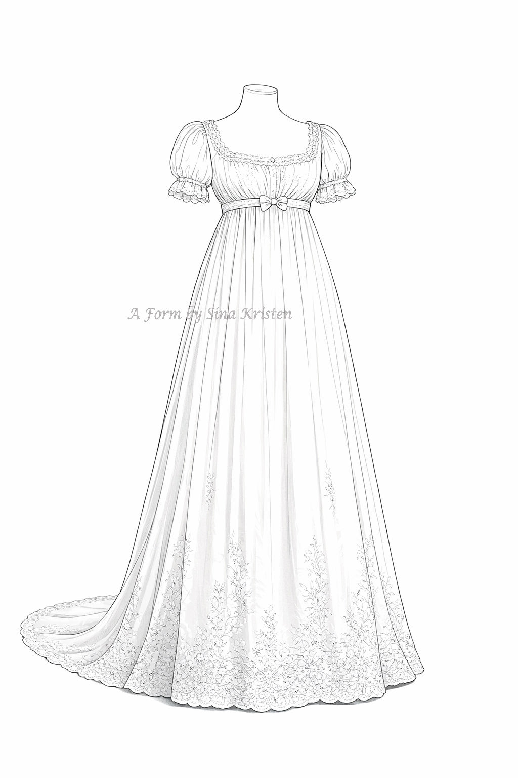 Die Geschichte hinter dem Kleid /Nr.19 Regency-Mode, ca. 1810, England