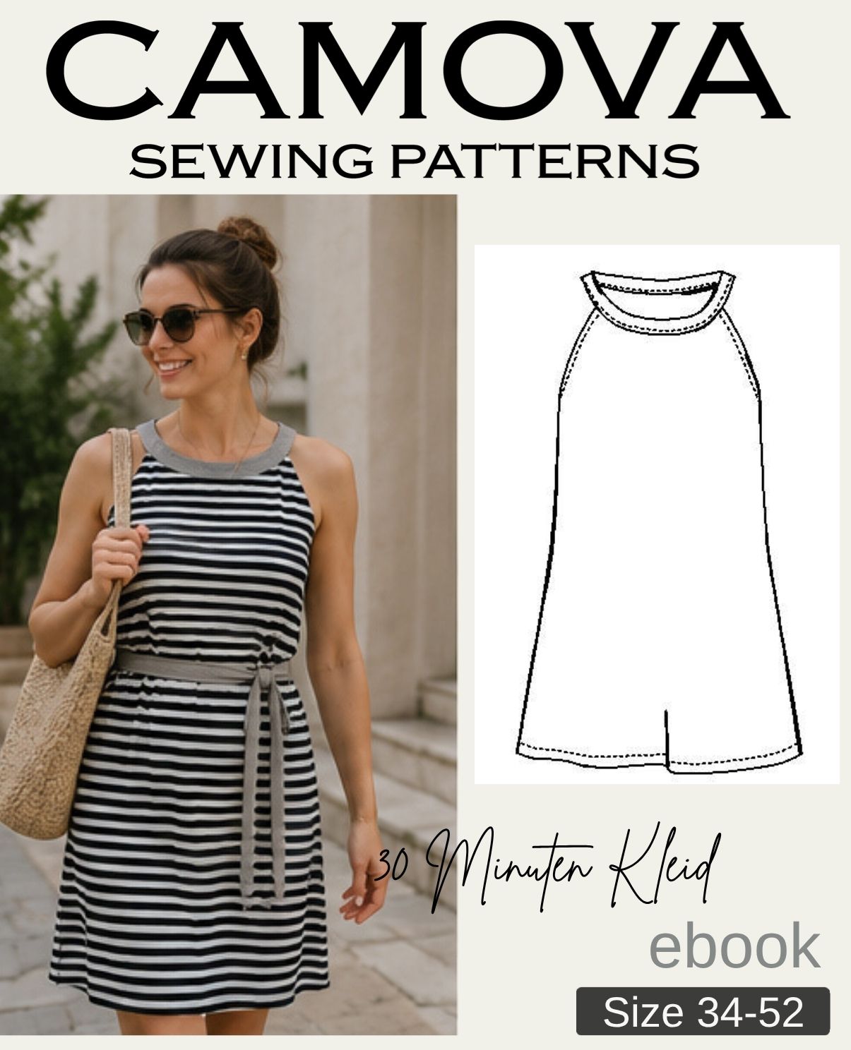 Schnittmuster 30-Minuten-Kleid | Damen Gr. 34–52 | PDF