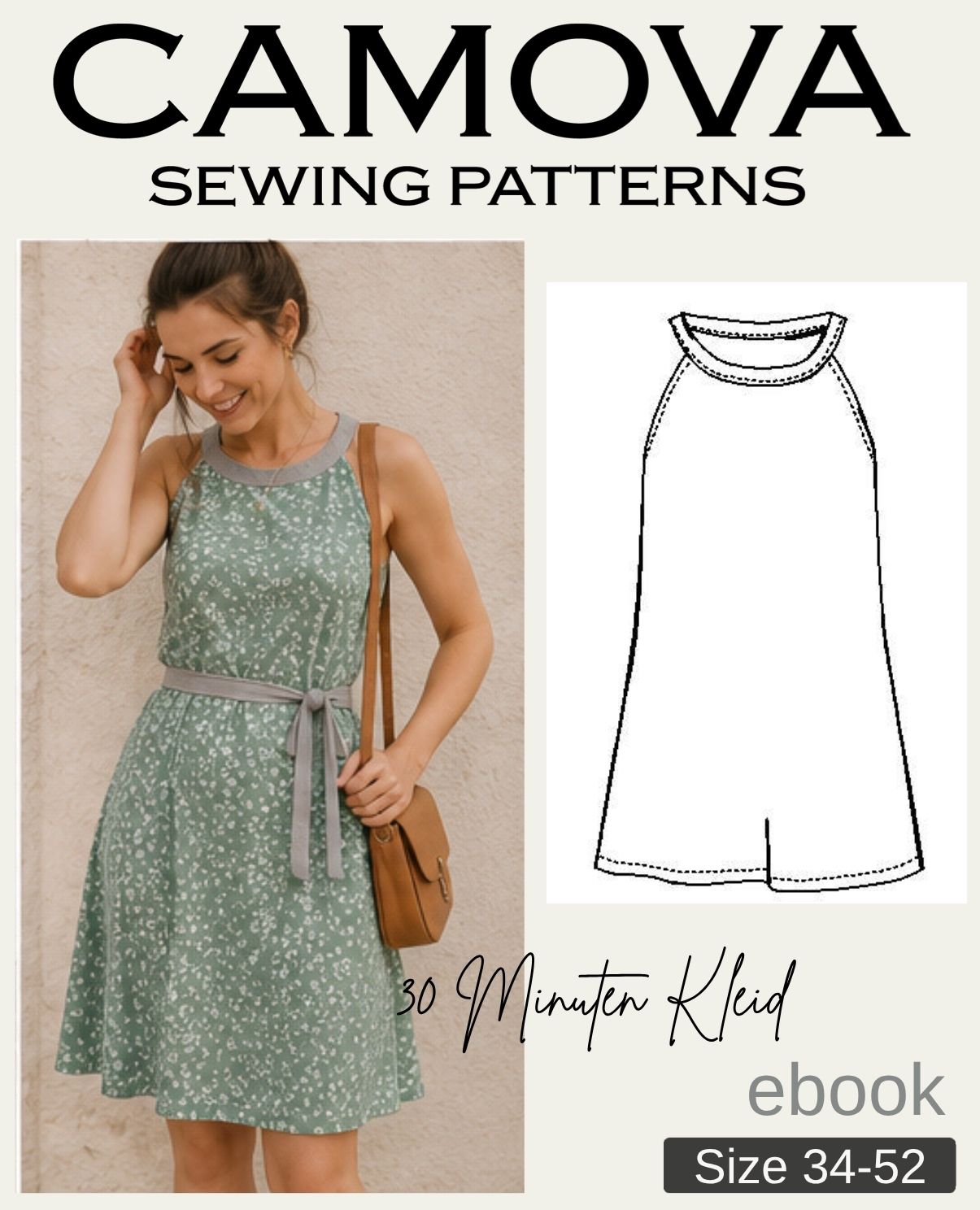 Schnittmuster 30-Minuten-Kleid | Damen Gr. 34–52 | PDF