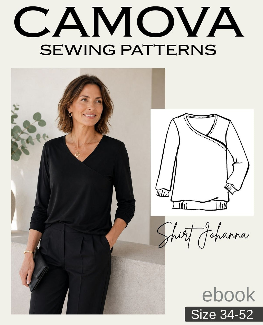 Shirt Johanna – Women's Shirt with Pattern Extension | PDF Sewing Pattern Sizes 34–52