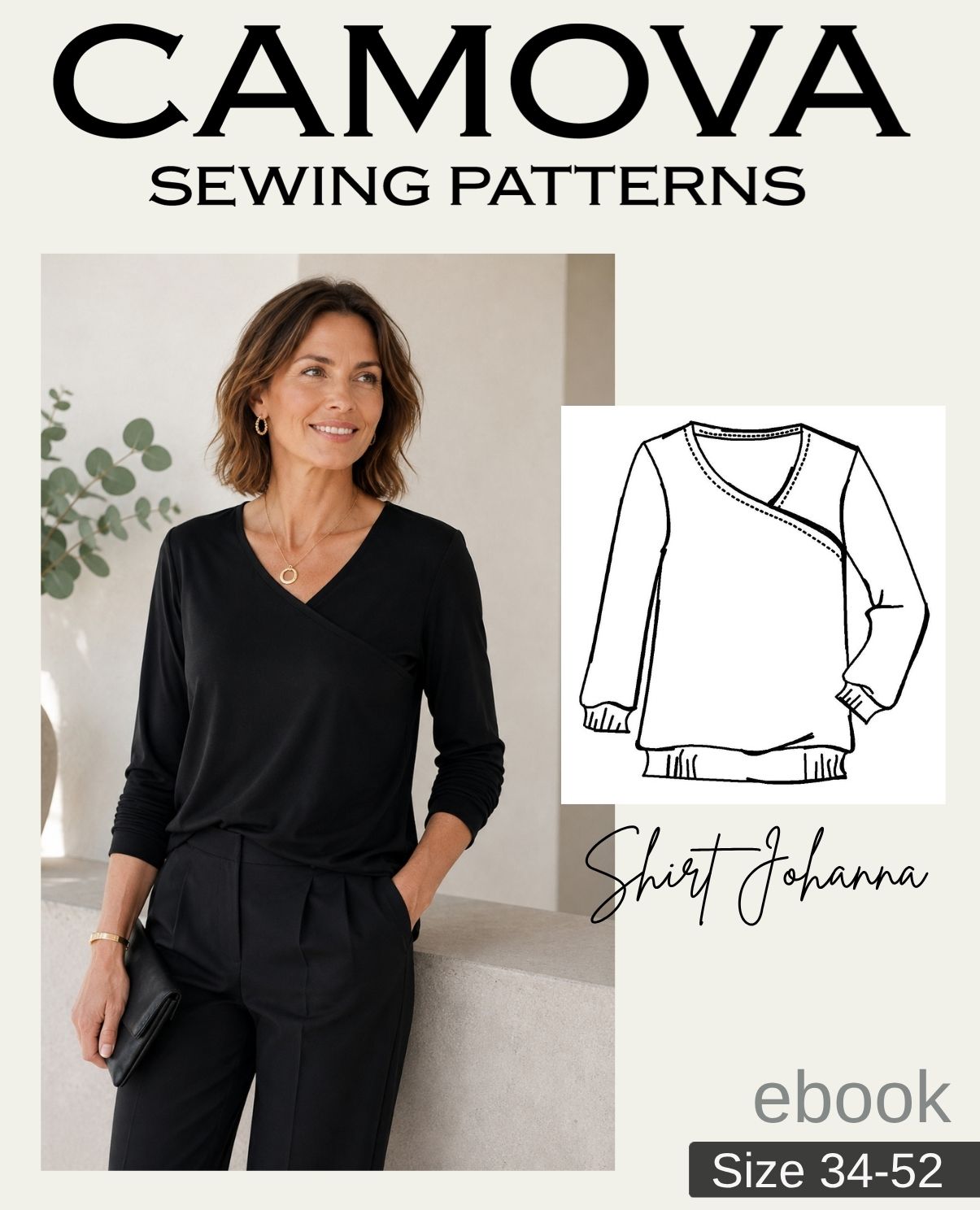Shirt Johanna – Women's Shirt with Pattern Extension | PDF Sewing Pattern Sizes 34–52
