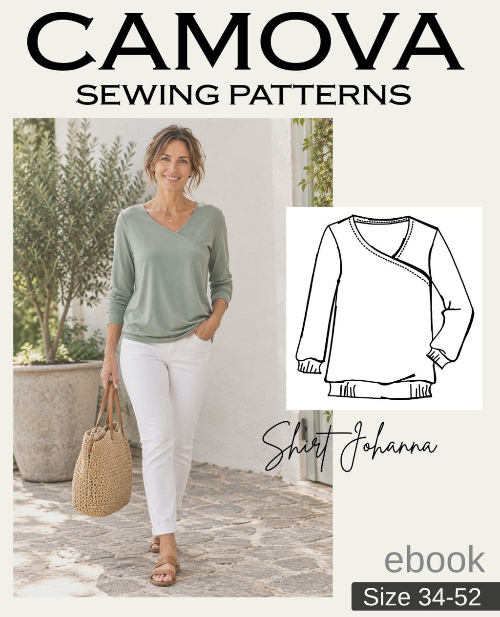 Shirt Johanna – Women's Shirt with Pattern Extension | PDF Sewing Pattern Sizes 34–52