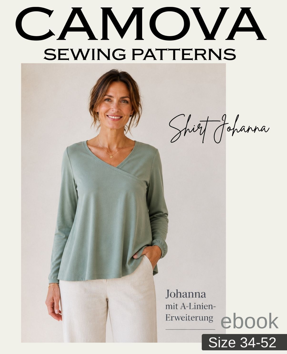 Shirt Johanna – Women's Shirt with Pattern Extension | PDF Sewing Pattern Sizes 34–52
