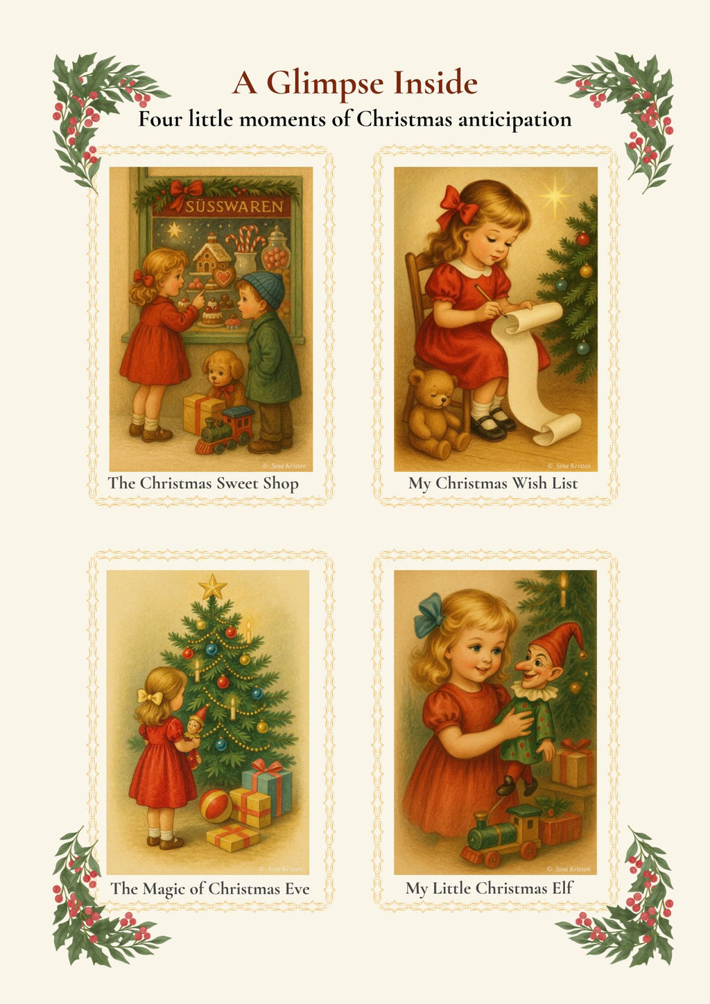Nostalgische Weihnachten – 52 Ausmalbilder für Erwachsene