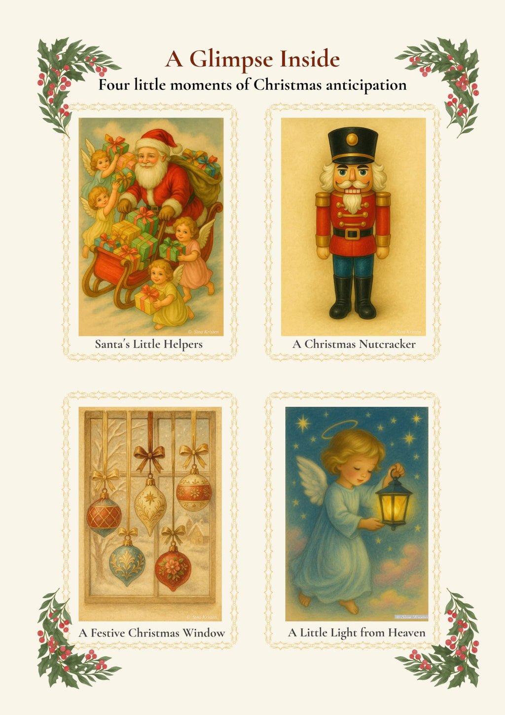 Nostalgische Weihnachten – 52 Ausmalbilder für Erwachsene