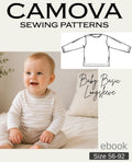 Baby Shirt Pattern | Basic Long Sleeve Shirt for Babies | PDF | Sizes 56–92