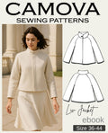 Liv Jacket - PDF Sewing Pattern A4 & A0 | Sewing Jacket | Women's Coat Pattern | Stand-Up Collar | Sizes 36-44 | Beginner-Friendly