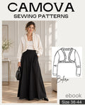 Bolero sewing pattern ladies' sizes 36–44 | Bolero with ruffles | PDF sewing pattern