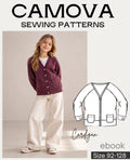 Schnittmuster Cardigan Kinder Gr. 92–128 | PDF Schnittmuster