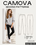 PDF-Schnittmuster Kinder Leggings Gr. 128–170 | CAMOVA
