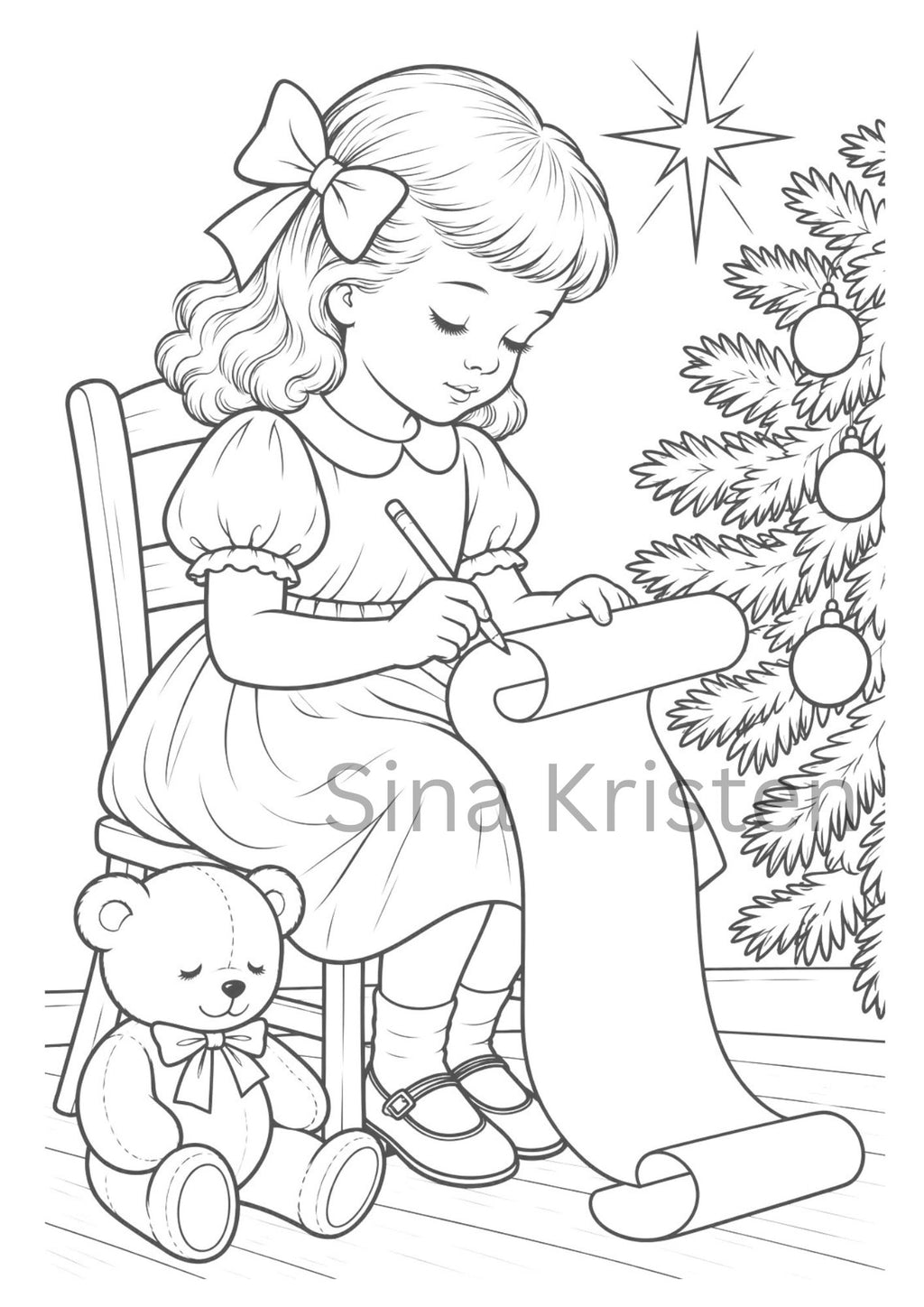 Nostalgische Weihnachten – 52 Ausmalbilder für Erwachsene