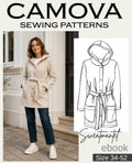 PDF Sewing Pattern Women's Sweatshirt Coat | Sizes 34–52