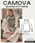 Schnittmuster Sweatshirt „Lina“ mit Loopkragen | Damen Gr. 34–52 | PDF