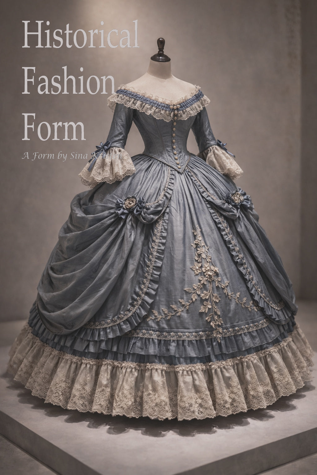 Die Geschichte hinter dem Kleid /Nr.16 Viktorianische Crinoline, ca. 1860, Europa