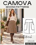 Sewing pattern boiled wool skirt women | sizes 34–52 | PDF