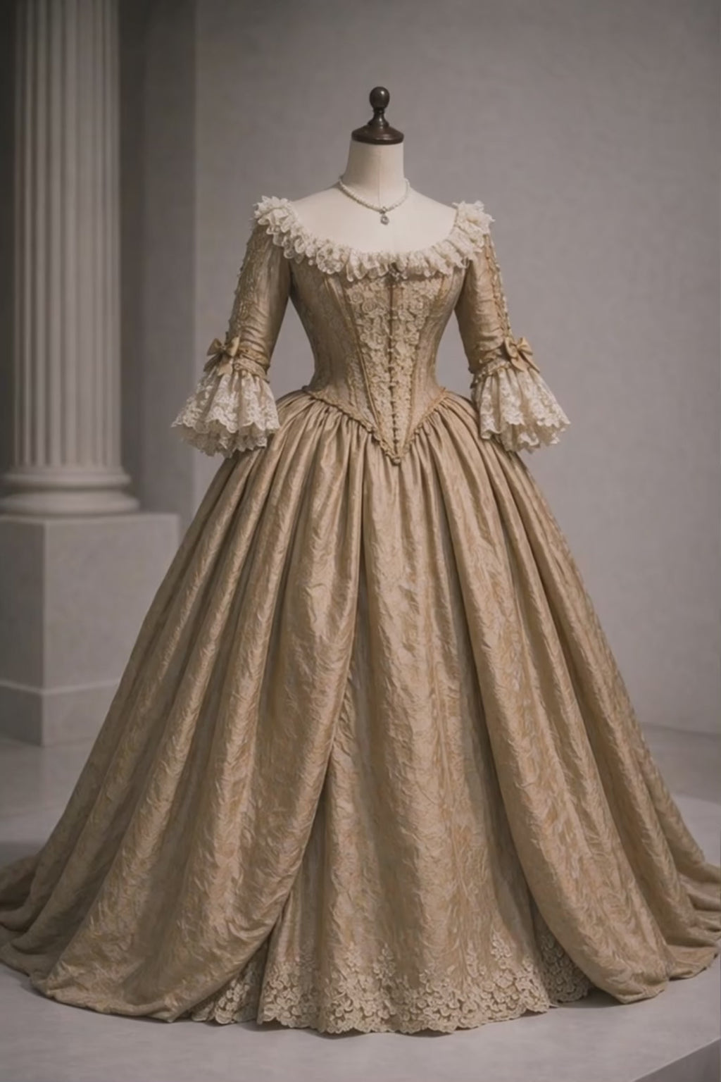 Die Geschichte hinter dem Kleid /Nr.1 Früher Barock, ca. 1635, Westeuropa