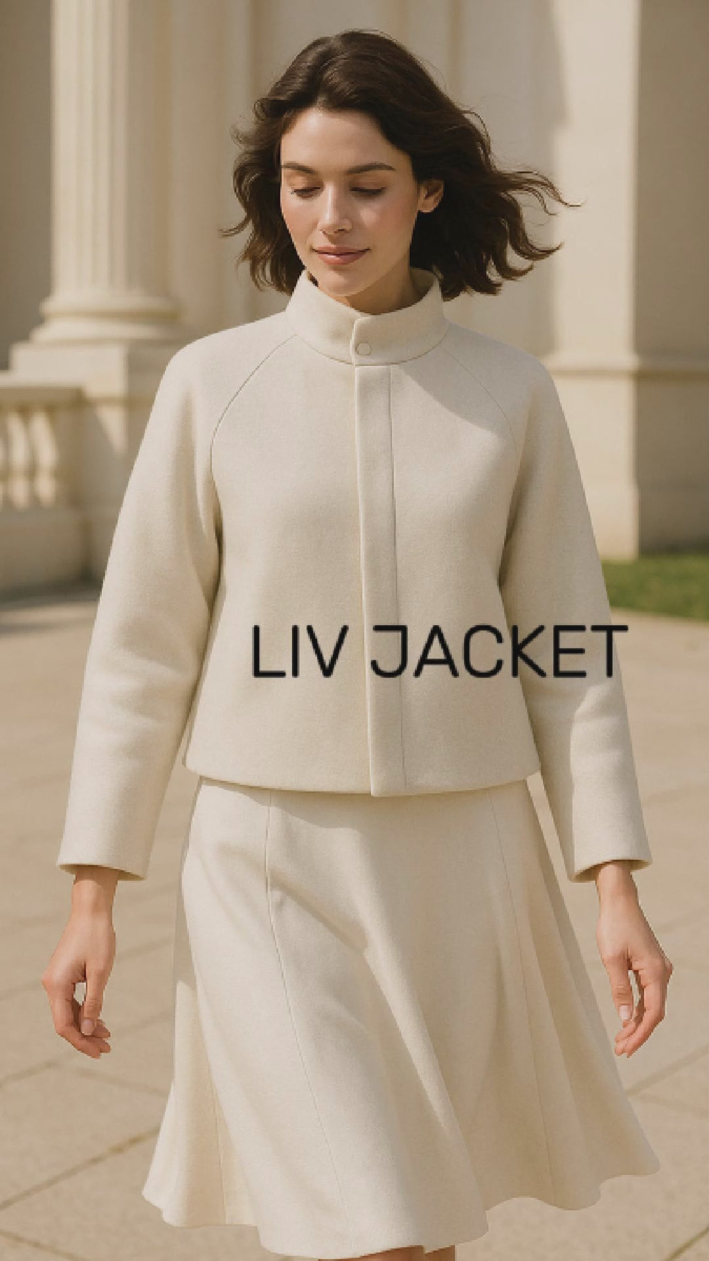 Liv Jacket – Schnittmuster PDF A4 & A0 | Jacke nähen | Damen Mantel Schnitt | Stehkragen | Größen 36-44 | Anfängerfreundlich
